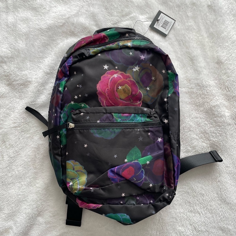 NWT Cynthia Rowley Starry floral backpack 17 x13.5 inches